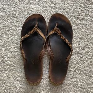 Rainbow Flip Flops Size 6.5